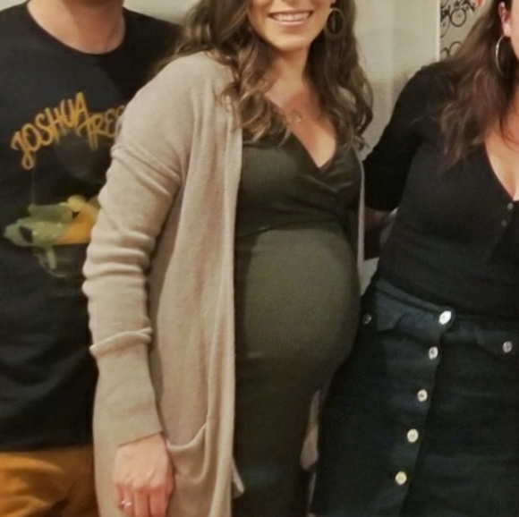 Old Navy maternity olive green dress size XS - Picture 6 of 6